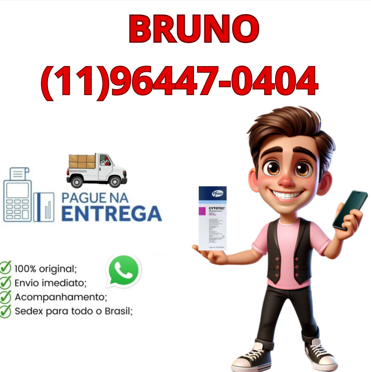 Vendas somente pelo Zap